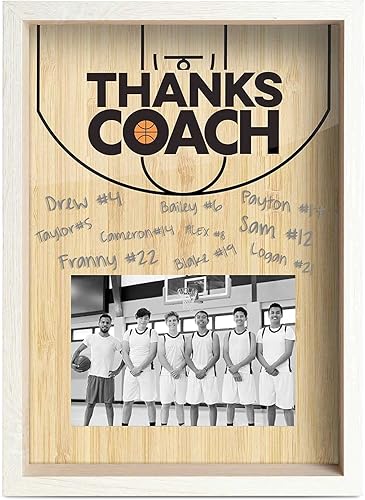Miniatura 10 de ChalkTalkSPORTS Placa Premier de Basketball Thanks Coach  Placa de entrenador lista para autógrafo