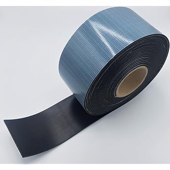 Wulkow Self-Adhesive Rubber Strips 100 mm Wide Choice of Thickness and Length Gummiunterlage Gummimatte Gummileiste Klebeschicht Gummiprofil Vollgummi EPDM/SBR Meterware nach Ma
