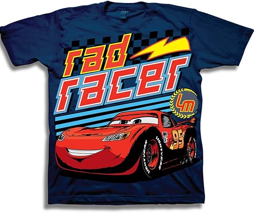 Disney Camiseta de manga corta Cars Lightning Mcqueen para bebé niño