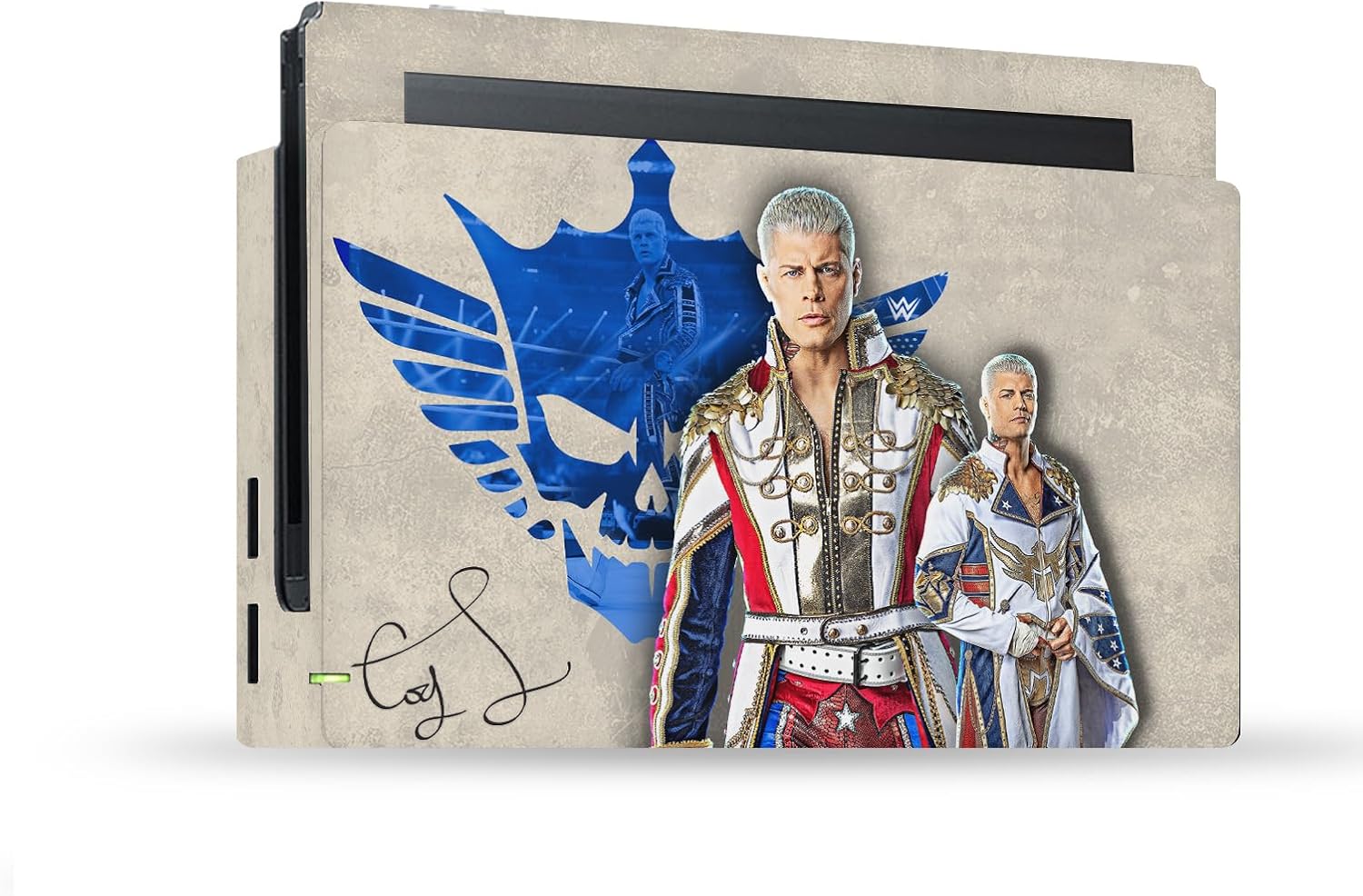 Head Case Designs Officially Licensed WWE Superstar Graphics & Signature Cody Rhodes Vinyl Sticker Gaming Skin Decal Cover Compatible With Nintendo Switch Console & Dock