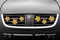 Vista 30 de Clips para salidas de aire - 6 piezas de decoración de margaritas para automóvil para salidas de aire y aire acondicionado - Accesorios