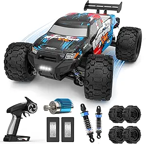 1/16 4X4 High-Speed 50+KM/H(Peak) RC Cars Monster Truck - 390 Motor Durable axle & Suspension RC Truck | 3000mAh Batteries | rc Cars Toys Christmas Birthday for Teens Aged 14+