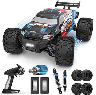 1/16 4X4 High-Speed 50+KM/H(Peak) RC Cars Monster Truck - 390 Motor Durable axle & Suspension RC Truck | 3000mAh Batteries | rc Cars Toys Christmas Birthday for Teens Aged 14+