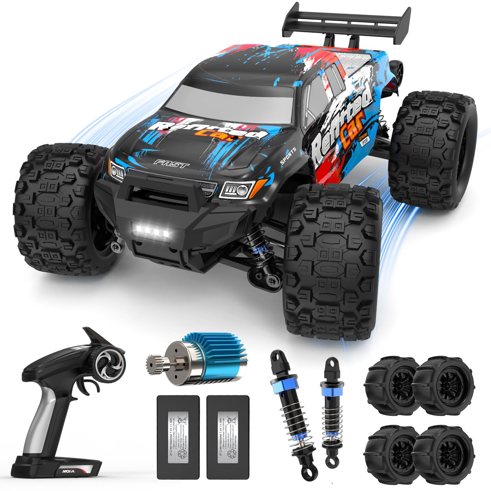Highmall 1/16 4X4 High-Speed 50+KM/H RC Monster Truck
