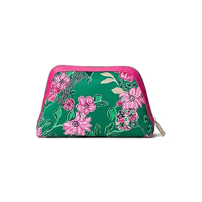 Lilly Pulitzer Larsen Pouch Cosmetic Case Safari Sanctuary Accessories, Polyester