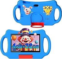 Vista 1 de Tableta para niños de 7 pulgadas Android 12.0 para niños pequeños, 4 GB de RAM 32 GB ROM Bluetooth IPS Pantalla Control Parental Dual Cámara a Azul