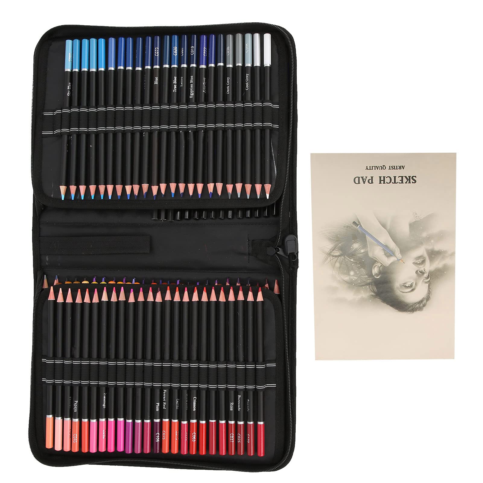 Buntstift-Set, öliges Lindenholz, sanftes Schreiben, Skizzenstift für Kunst, Malen, Zeichnen, Basteln