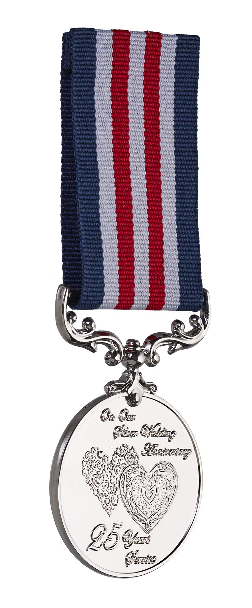 The Commemorative Coin Company 25th Golden Wedding Anniversary Medal for Long/Distinguished Service and Bravery in the Field. Gift/Present Husband/Wife/Partner/Couple - Image 3