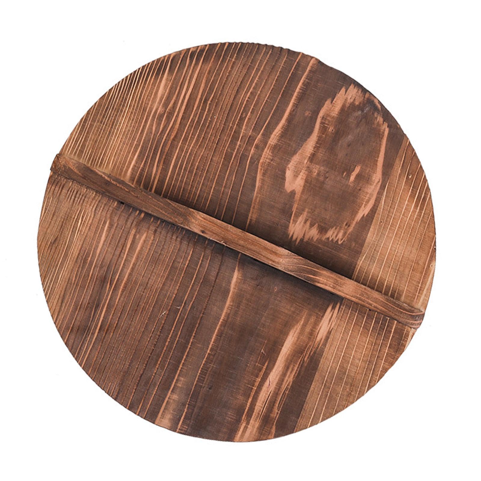 Wooden Pan Lid Frying Cover for Camping Lodges Pots Kitchen Kitchen Supplies 22CM-image-19