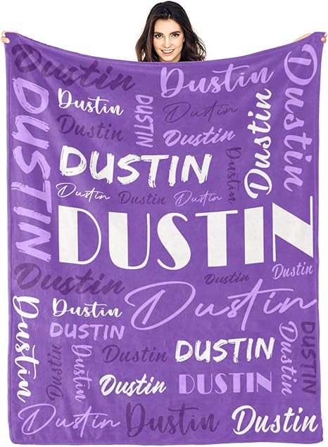 Personalized Blankets for Kids with Names Customized Blankets with Name for Adult Custom Blanket Gift for Birthday Christmas Valentines Day Gift
