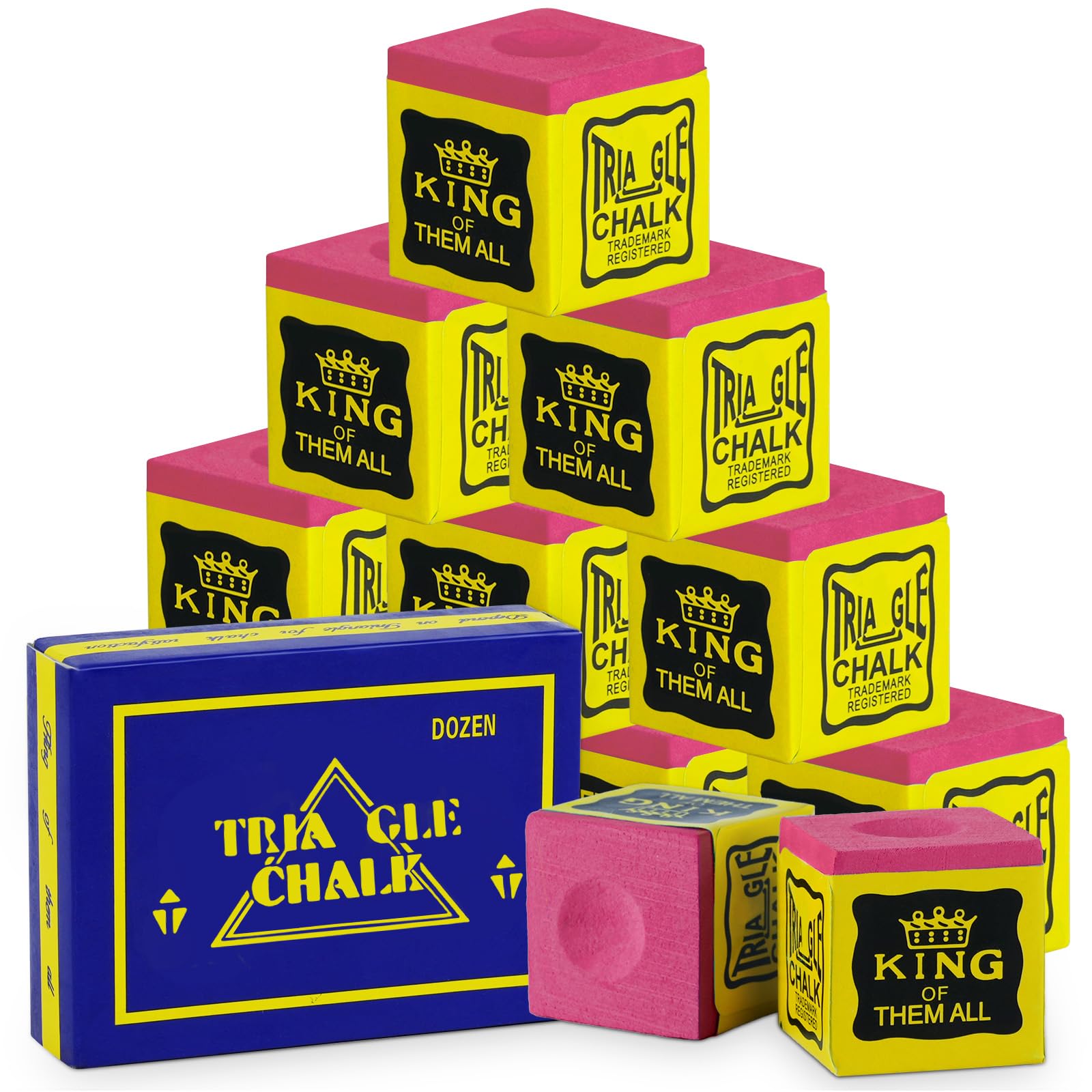 flintronic Billard Chalk, Snooker Chalk Billardkreide, Pool Queue Würfel, rutschfeste Pool Queue Kreide, für Home, Bars, Turniere, Spiele