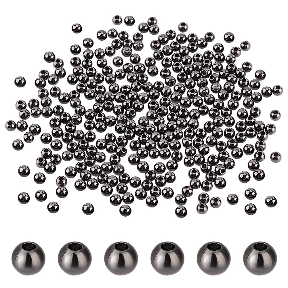 Perles d'espacement de longue durée couleur bronze en laiton lisse 4 mm par 500pcs