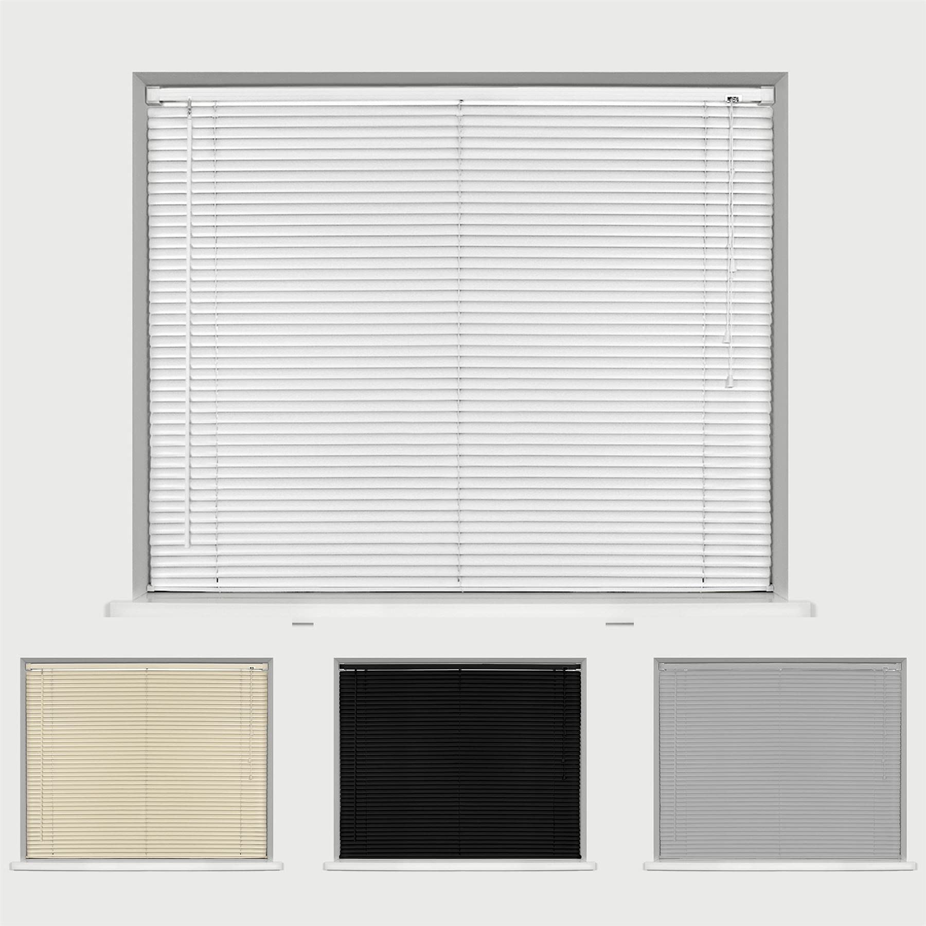 Blinds Outlet PVC Venetian Blind 180 cm x 210 cm White