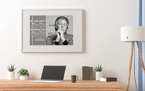 Miniatura 4 de Paul McCartney - Póster con cita para decoración artística, póster genial para pared, Beatles, Abbey, Road Crosswalk Merchandising, Memorabilia,
