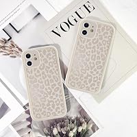 ZhuoFan Puzdro na iPhone 12 6,1" – Leopardí vzor, biele matné, ultra tenké silikónové TPU, nárazuvzdorné, odolné voči poškriabaniu, ochranný kryt, 07 5