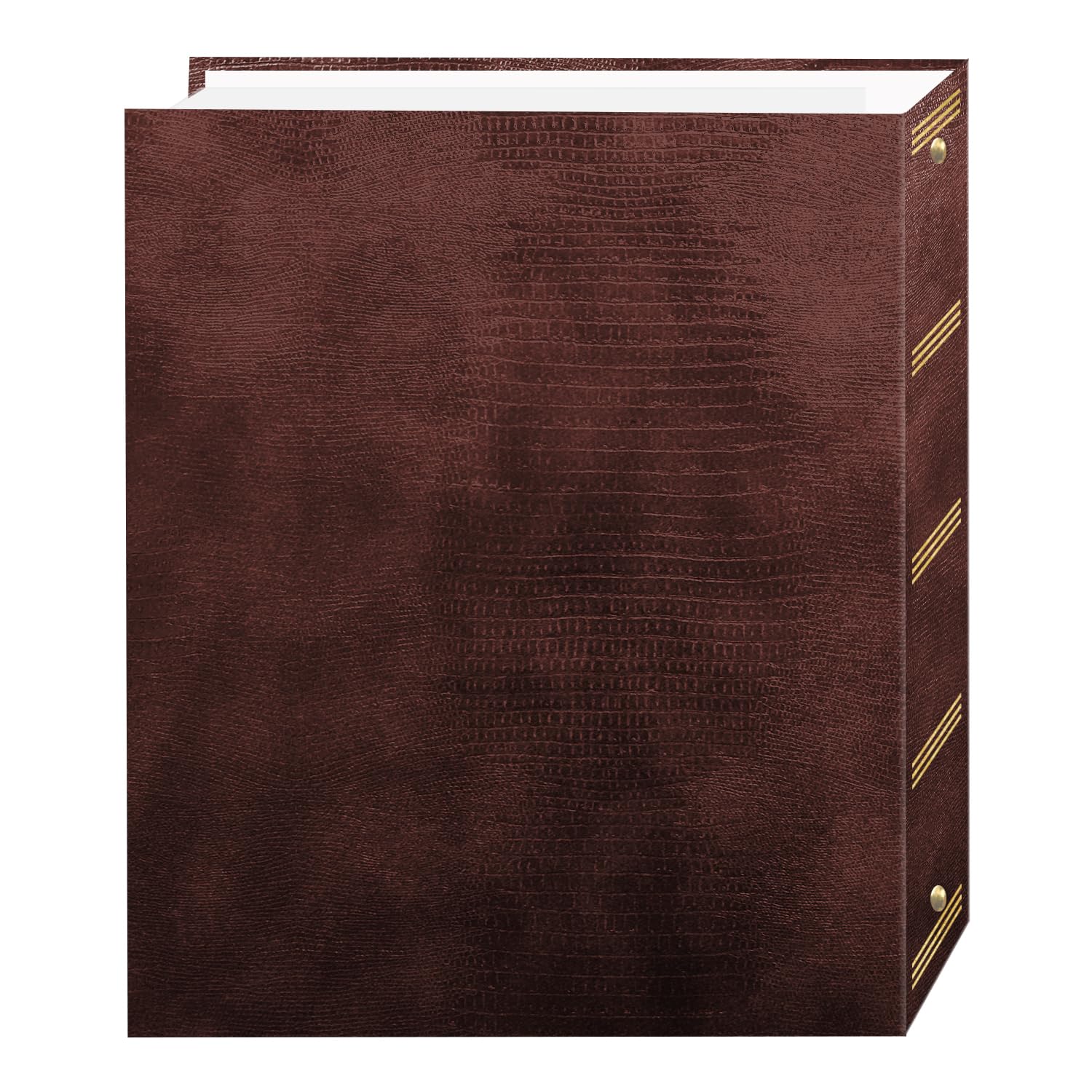Pioneer Photo Albums Album Fotografico Magnetico Autoadesivo a 3 Anelli, 100 Pagine (50 Fogli), Marrone