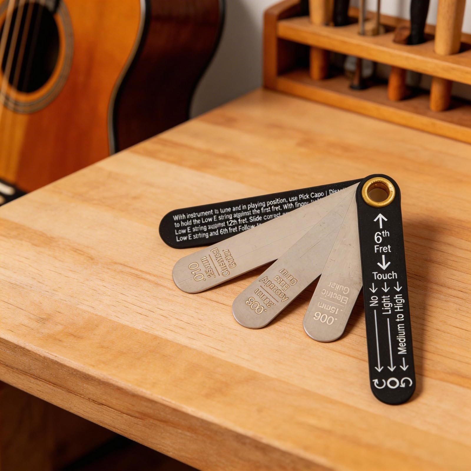 Stal szlachetna Truss Rod Gauge .006 .008 .010 cala mm do skali ze stali