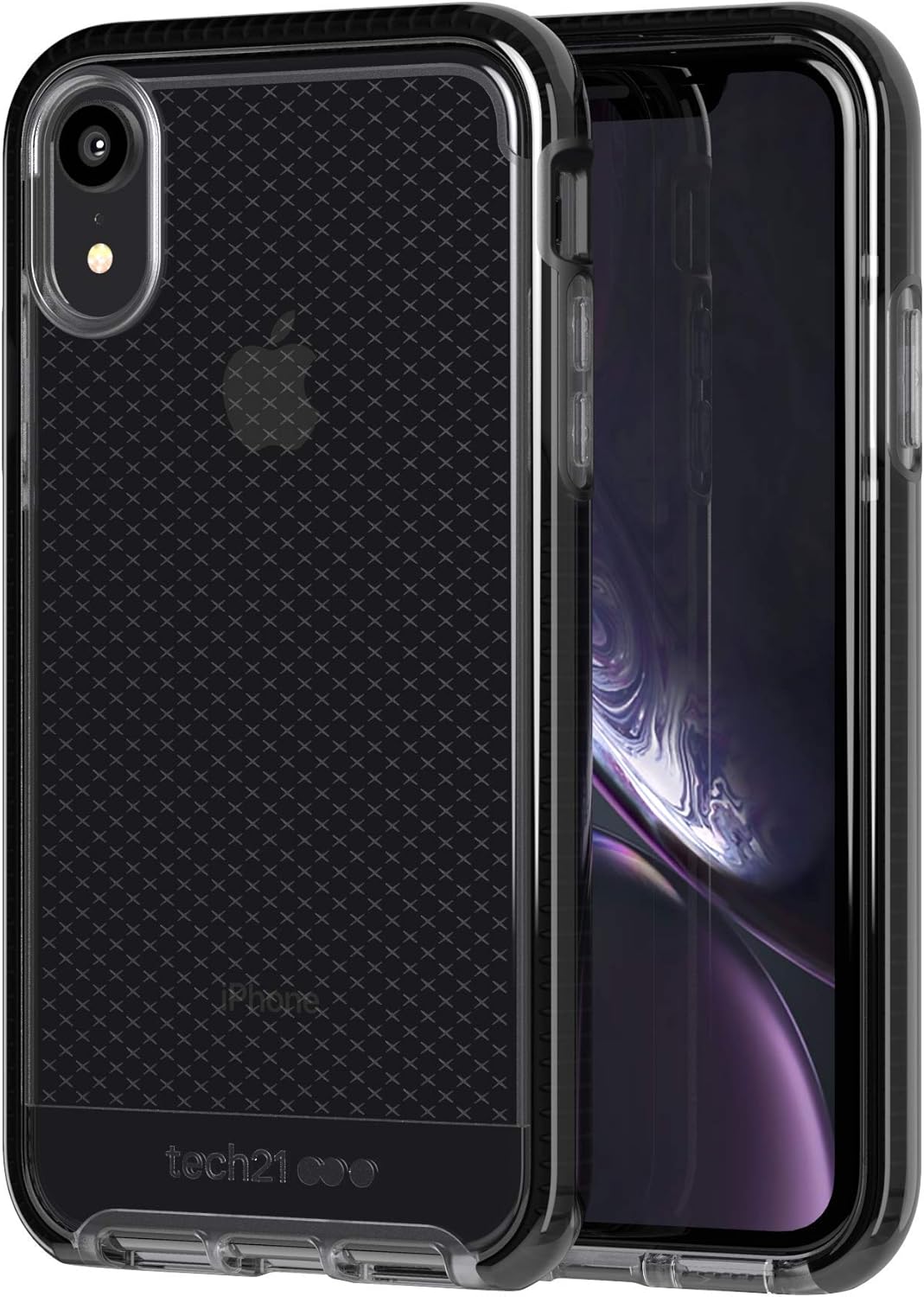 tech21 Evo Check Apple iPhone XR with 12 ft Drop Protection - Smokey/Black