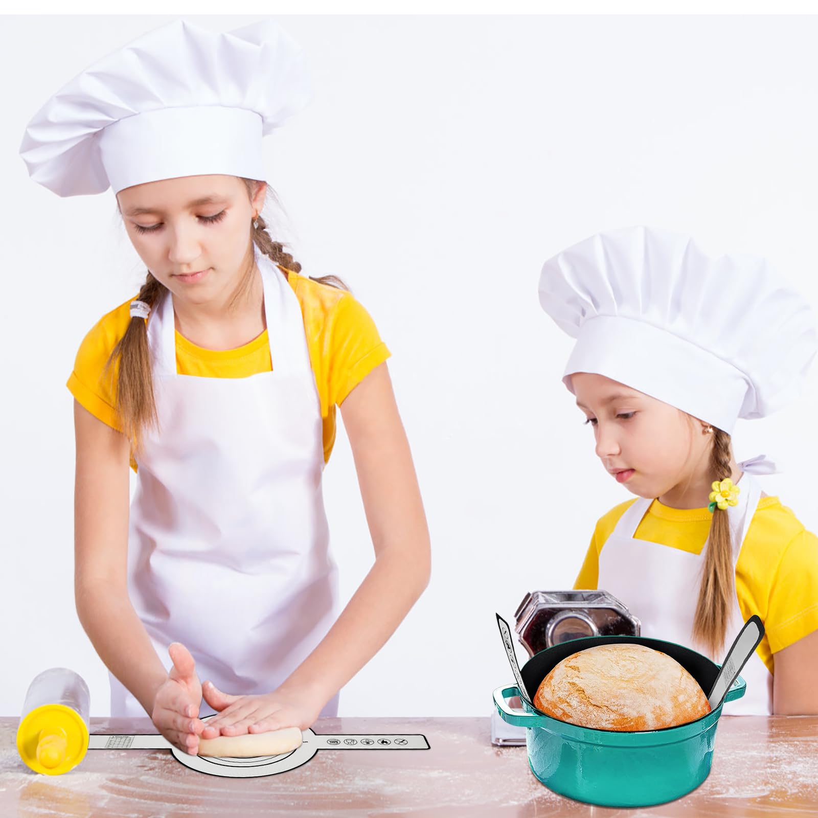 Set Di Accessori Da Forno In Silicone - Tappetino Per Pane, Spatola E Pennello - Kit Da Pasticceria Antiaderente - Lavabile In Lavastoviglie - 100% Silicone Alimentare