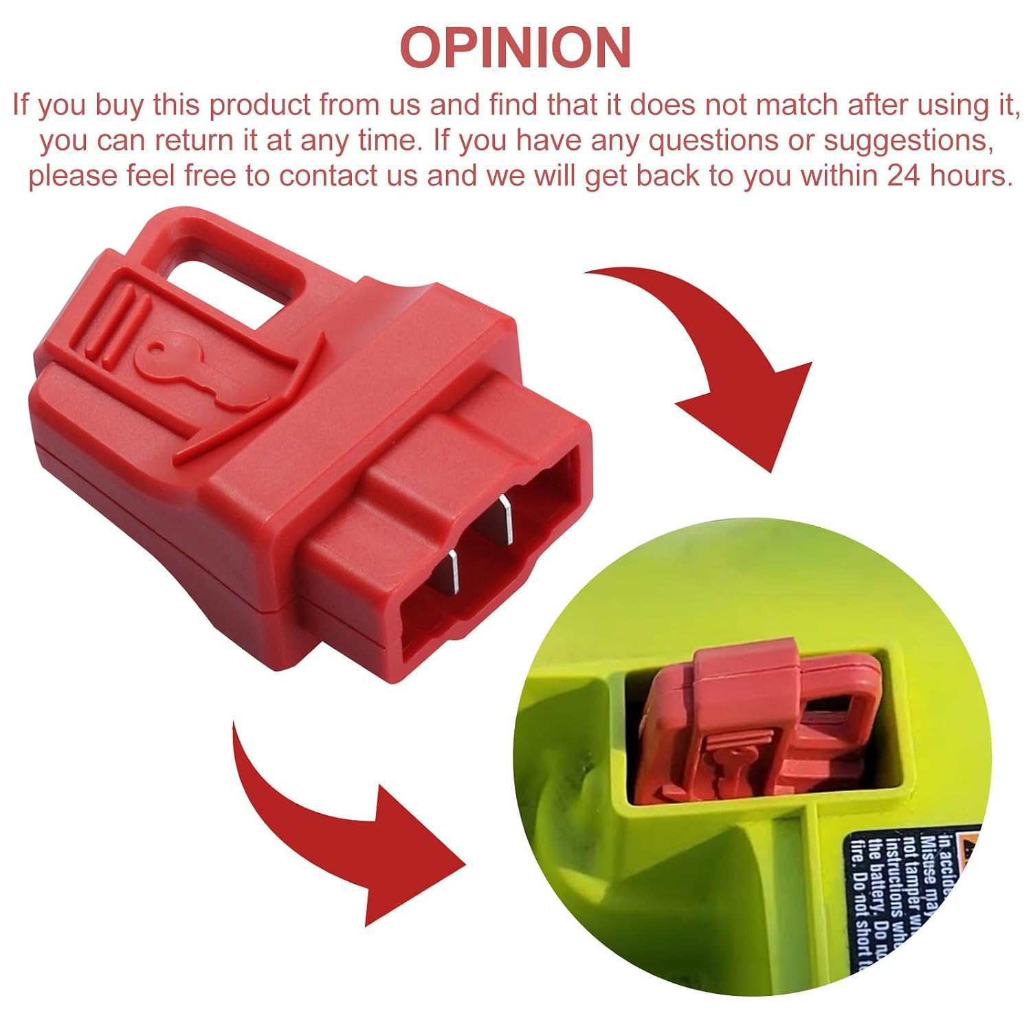 311280001 Start Key for Ryobi 40V Lawn Mower P1100,RY40104,RY40108