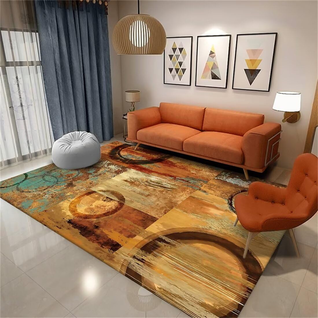 Tapis de jardin texture bois classique élégant grand format insonorisant