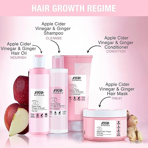 Miniatura 6 de Nykaa Naturals Aceite para el cabello para hombres y mujeres, aceite para el cabello anticaspa con vinagre de sidra de manzana y jengibre, aceite