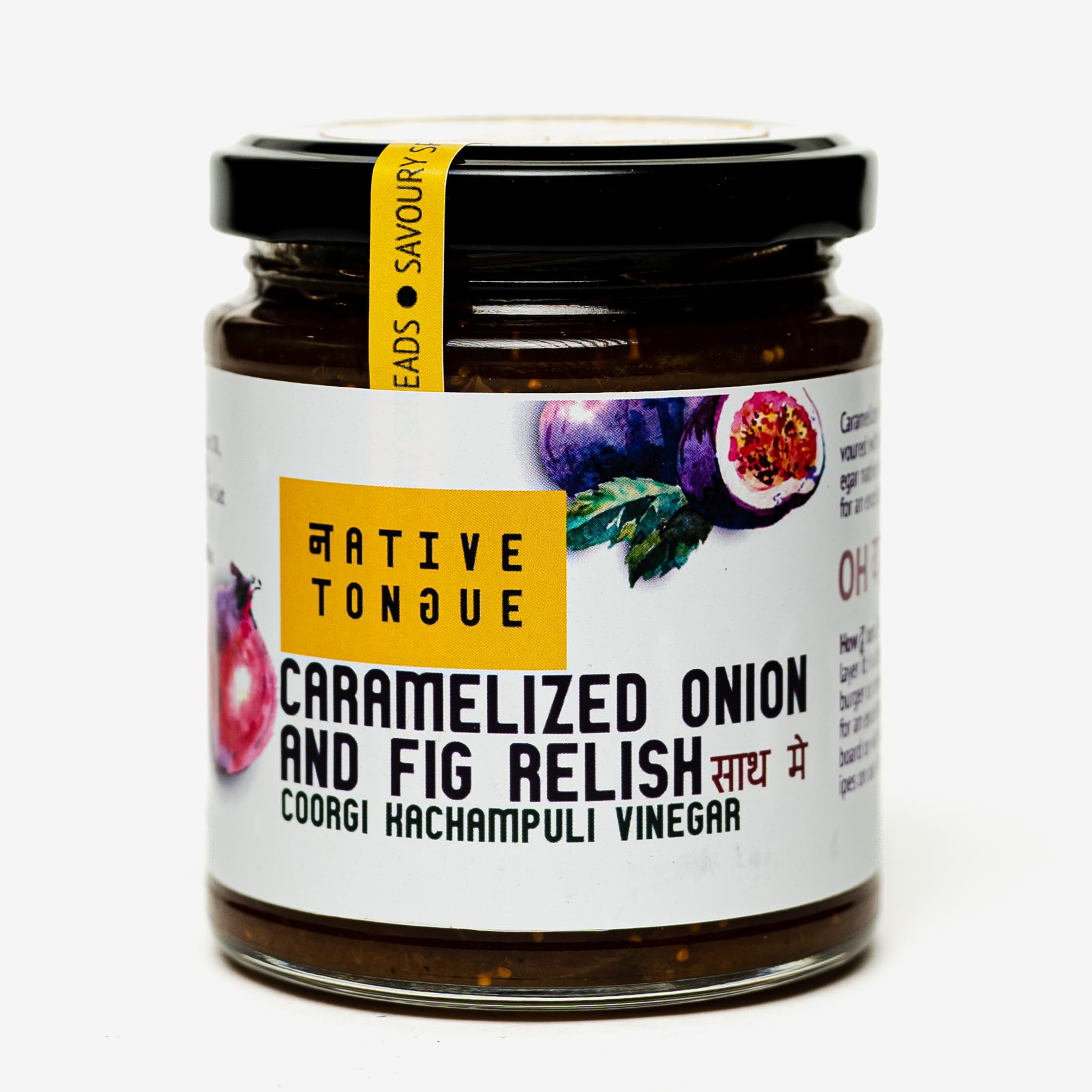 Native Tongue | Caramelized Onion and Fig Relish | with Kachampulli Vinegar from Coorg | Pure | Delicious | Easy to Spread | 100% Natural | No Added Preservatives | Vegan | 200 GMS Colour | 200 GMS (B0CQTH9B5V) Amazon Price History, Amazon Price Tracker