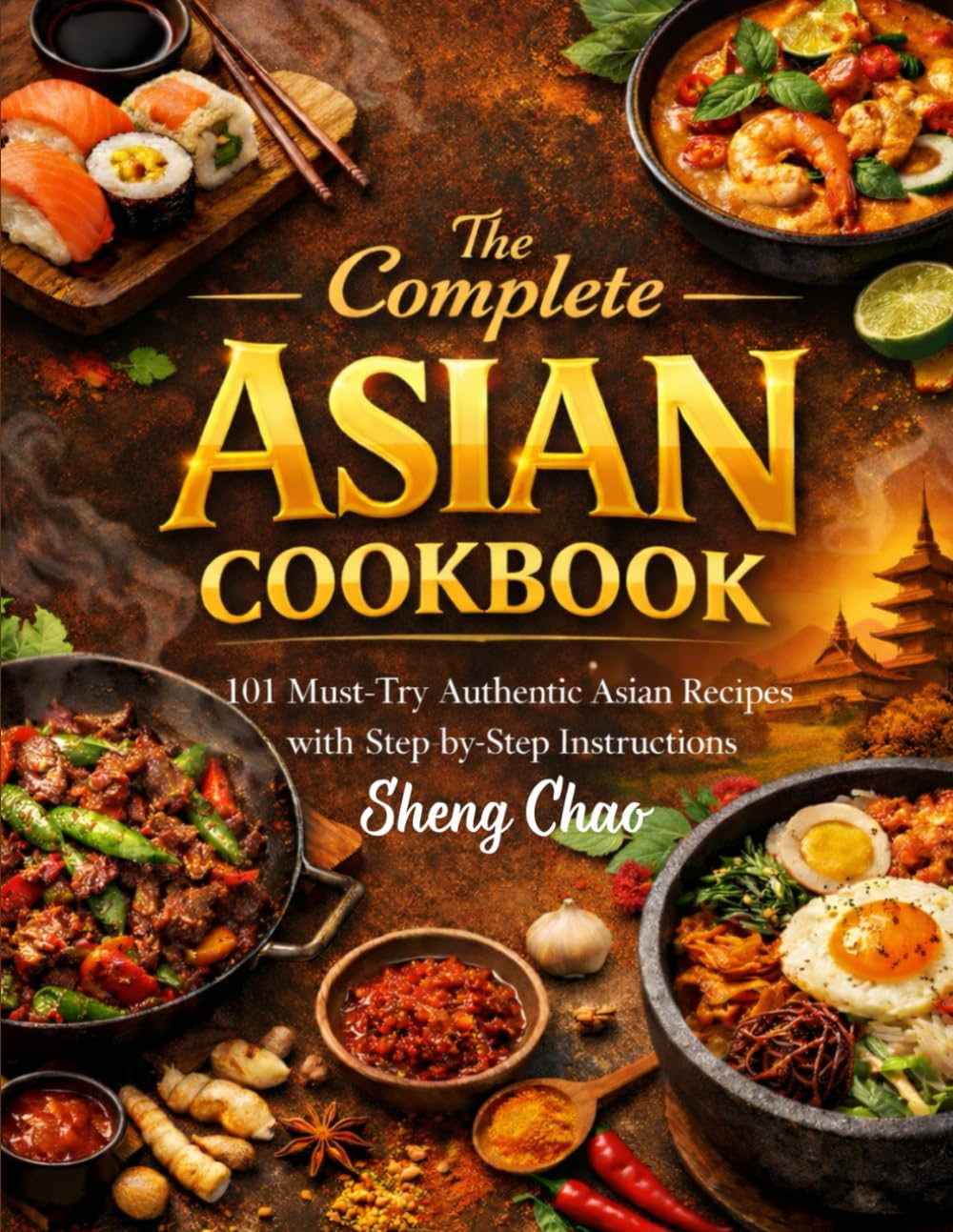 The Complete Asian Cookbook: 101 Must-Try Authentic Asian Recipes with Step-by-Step Instructions
