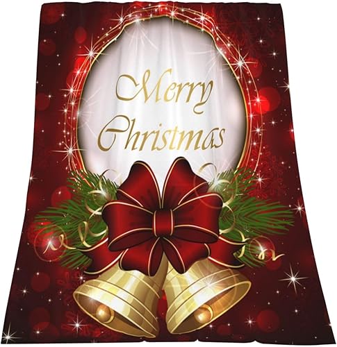 Miniatura 2 de Manta de Navidad con diseño de copos de nieve, 50 x 60 pulgadas, suave, ligera, esponjosa, cálida para sofá y todas las estaciones, acogedora colcha