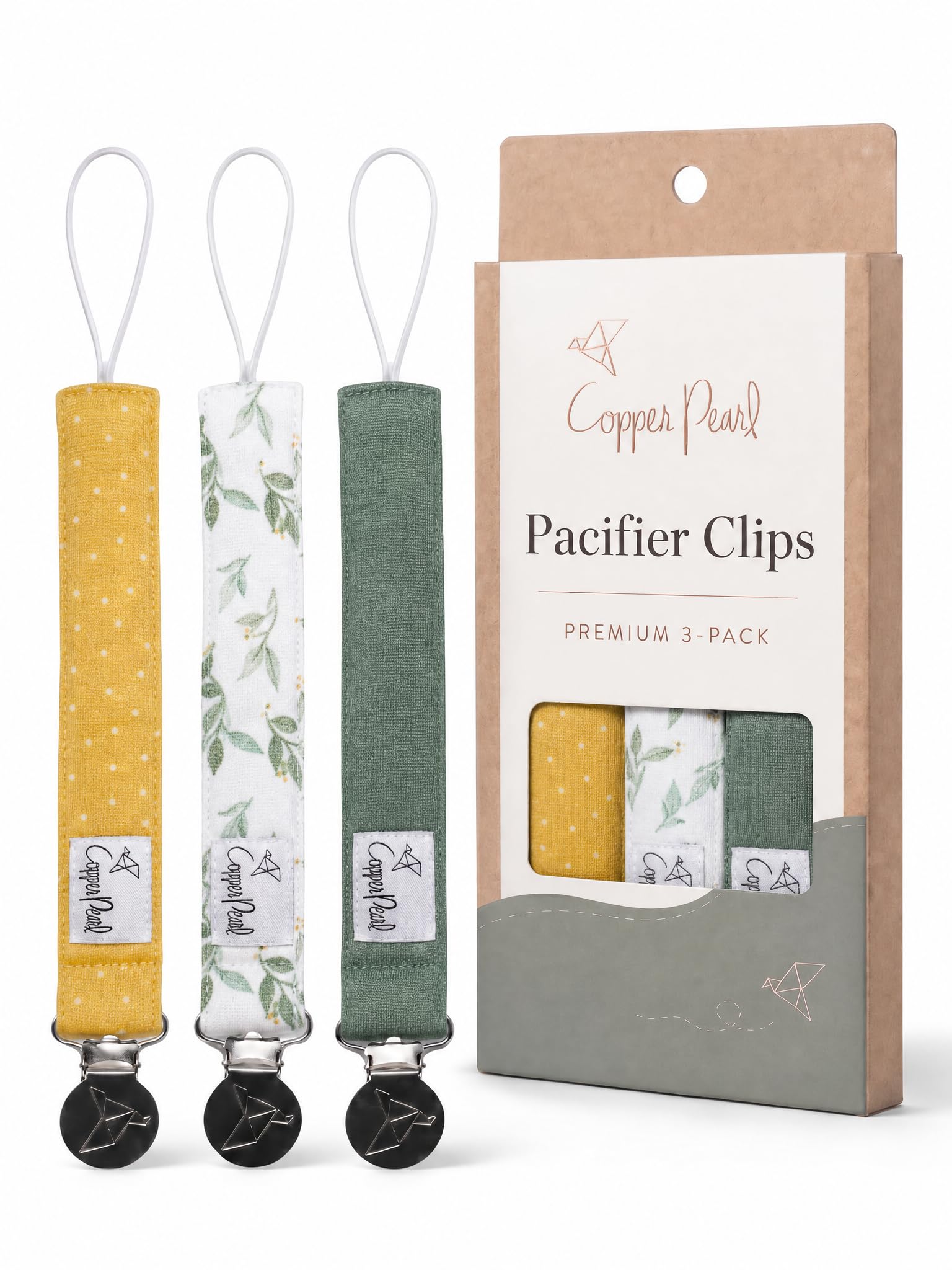 Amazon.com : Copper Pearl Pacifier Holder 3-Pack: Premium Knit