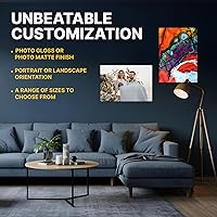 Vista 3 de Impresión de póster personalizado premium en papel de calidad fotográfica de 22" x 28" - Impresión de pósteres personalizados el mismo día - Póster