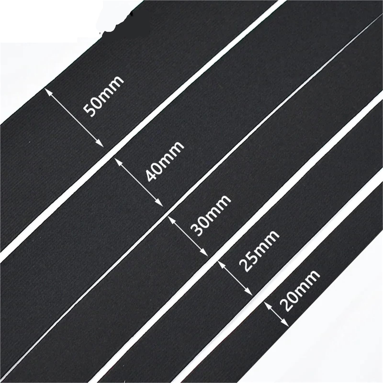 10 m 20-50 mm Elastici in Nylon for Cintura da Cucito, 1,2 di Spessore, Elastico for Abbigliamento, Decorazione, Nastro, Accessori Fai Te per La Cintura e i Polsini