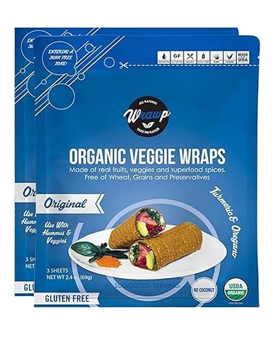Wrawp Envoltura vegetal orgánica  Original (1 paquete) Sin gluten, paleo, a base de plantas, vegano