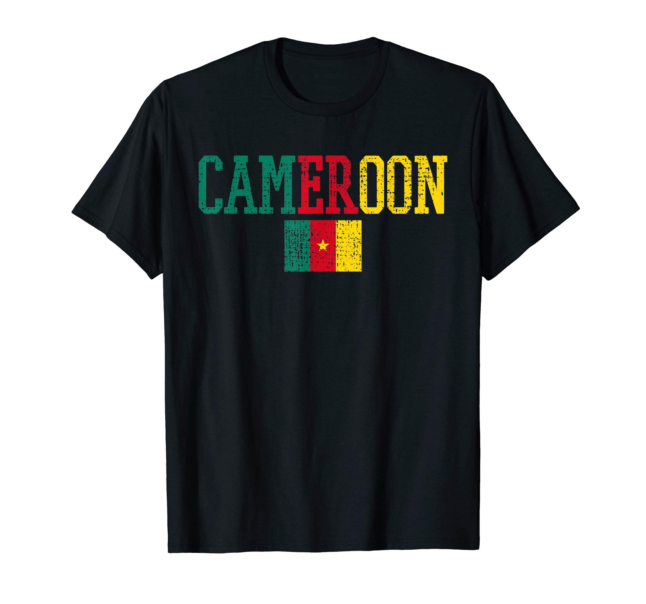 Cameroon GiftsCameroon Central Africa Flag Cameroonian T-ShirtOEKO-TEX STANDARD 100