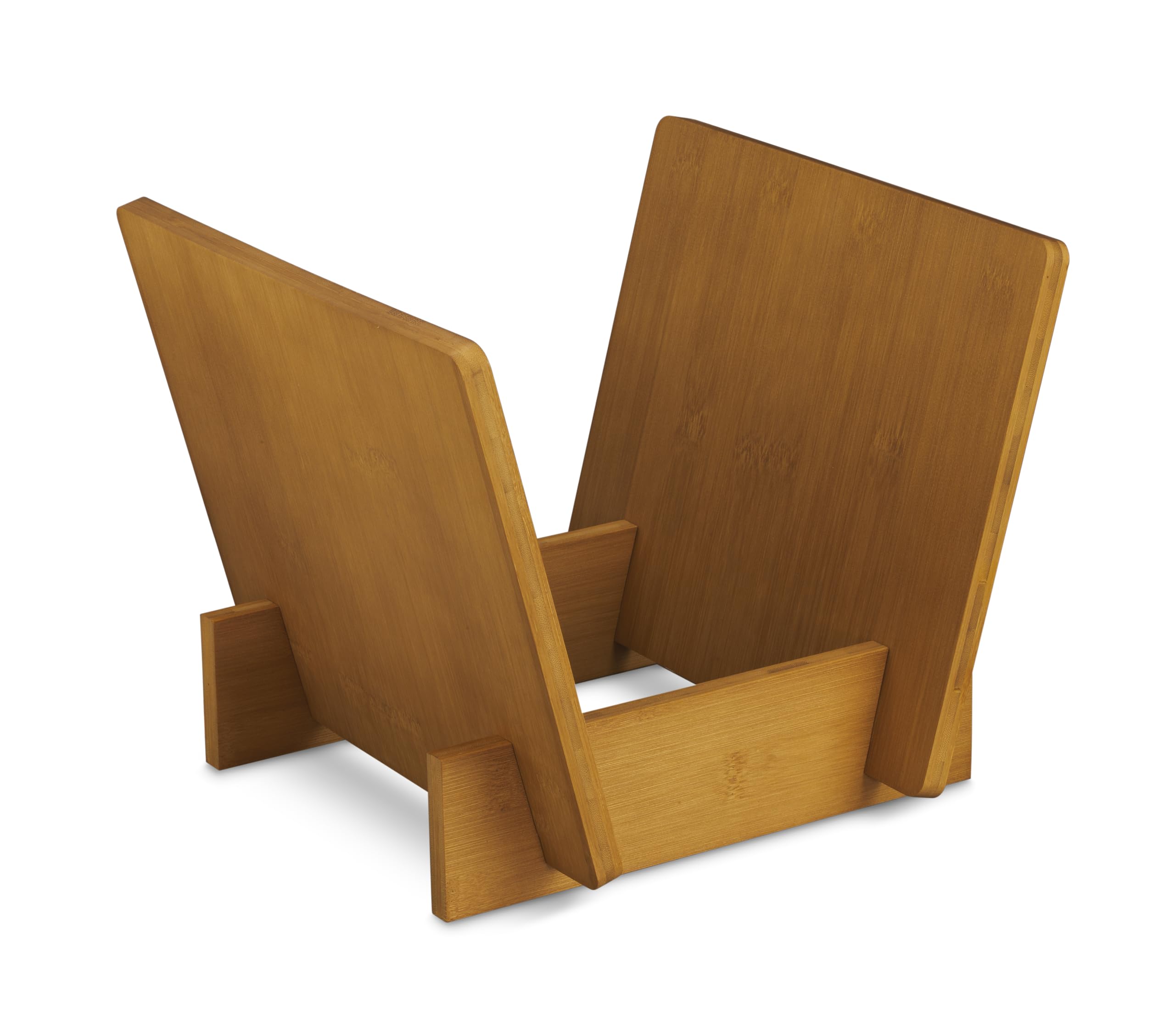 Dynavox LP Stand ST40 Bamboo Vinyl Record Storage Box for up to 40 LP's and Singles - Brown