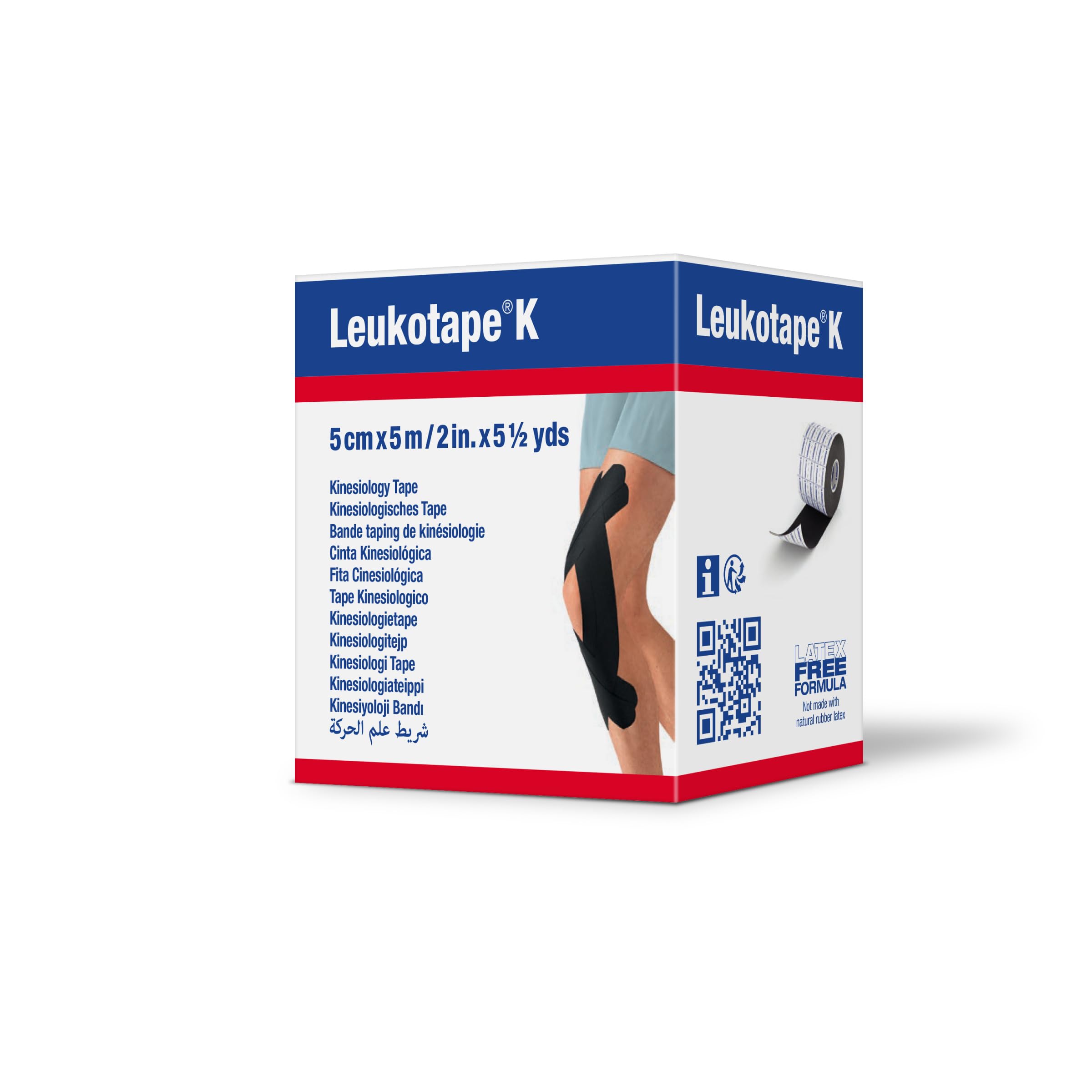 BSN Medical Leukotape K taśma kinezjologiczna (czarna, 5 cm x 4,5 m)