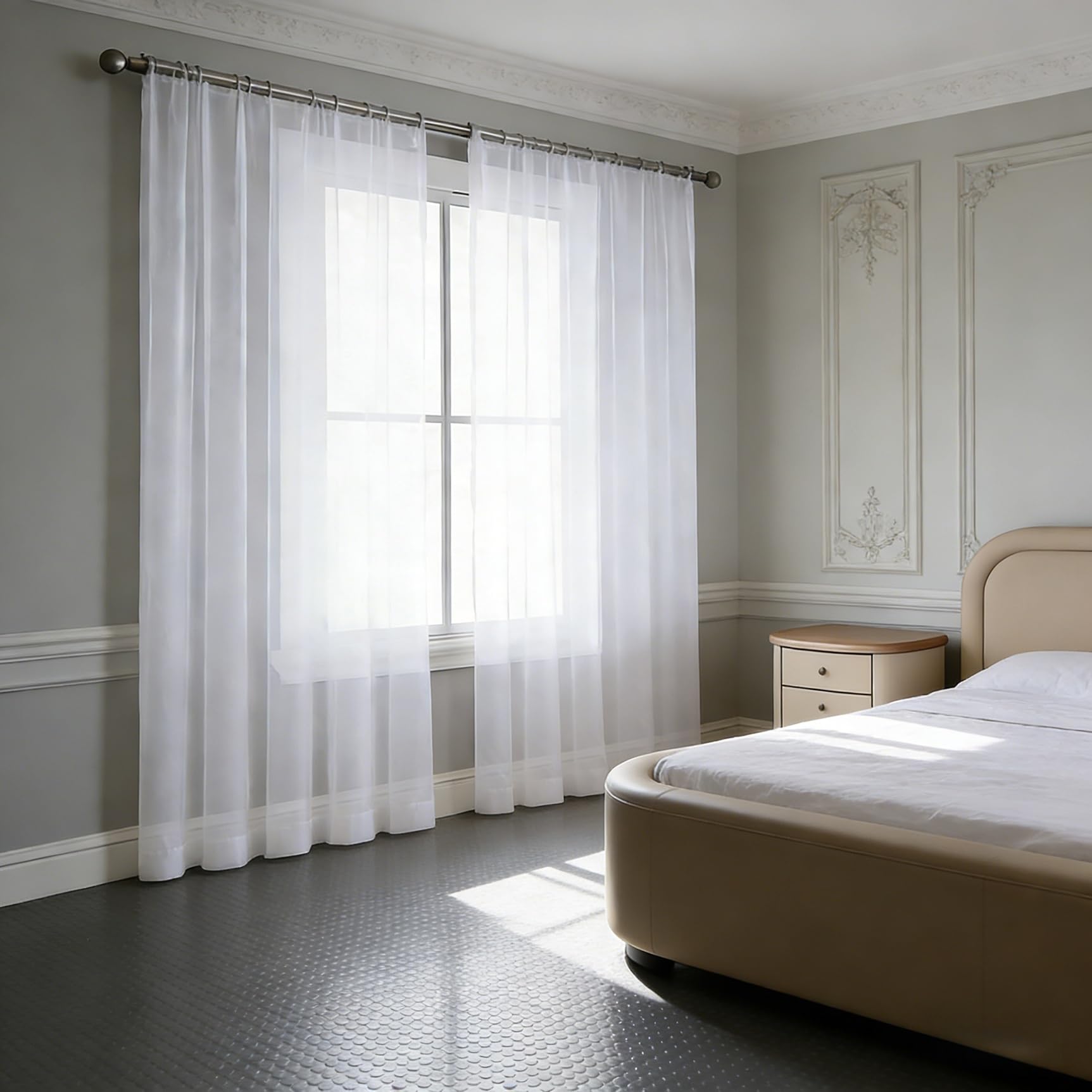 Rideaux voilages de balcon et salon pour filtrer doucement la lumière