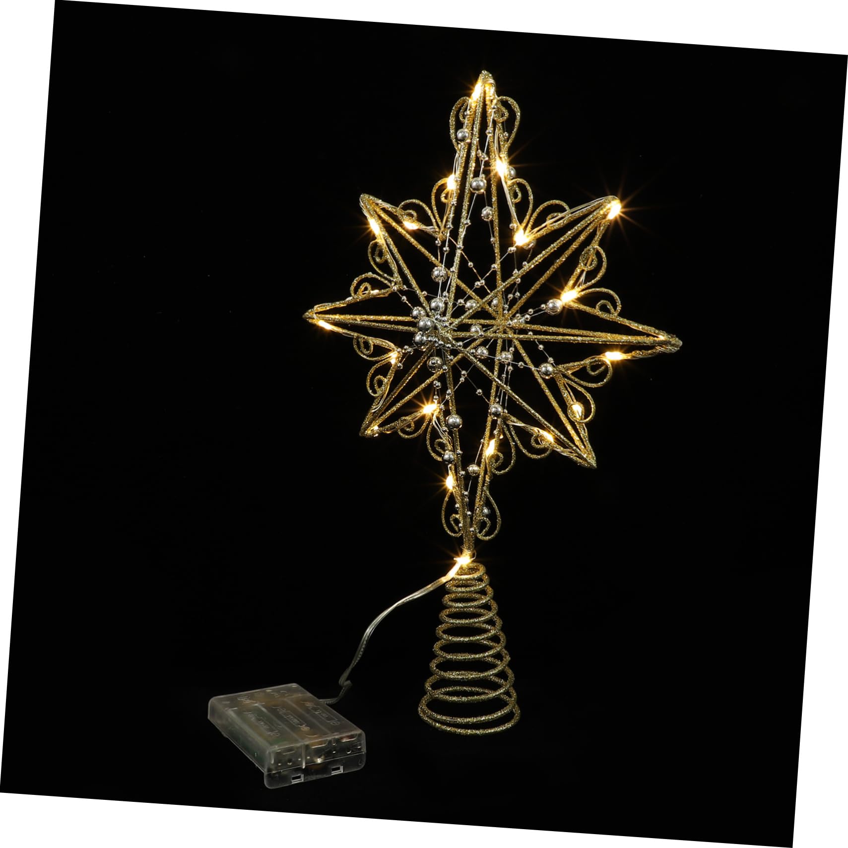 Estrella para Árbol de Navidad Adorno Navideño Pentagrama para Decoración de Interiores