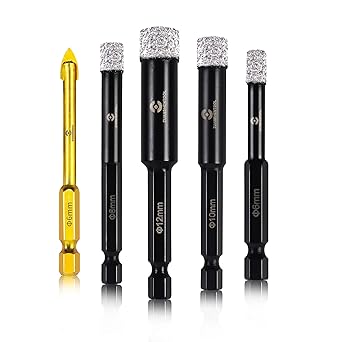 Diamond Drill Bits Set 5 Piece