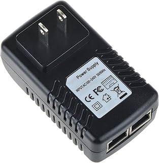 Digipartspower 48V AC/DC Adapter for Aastra Telecom 6735i M6735i A6735-0131-10-01 6731i A6731-0131-10-01 IP VoIP SIP Phone with PoE Ethernet LAN Injector Power Over Ethernet (PoE) DC Power 48Vdc