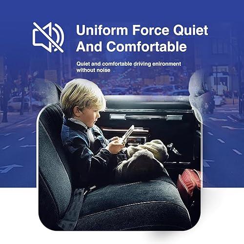 Miniatura 6 de VONFUL Limpiaparabrisas silencioso, de 24 + 19 pulgadas, de alta calidad, duradero, estable y silencioso, calidad de equipo original, con gancho en