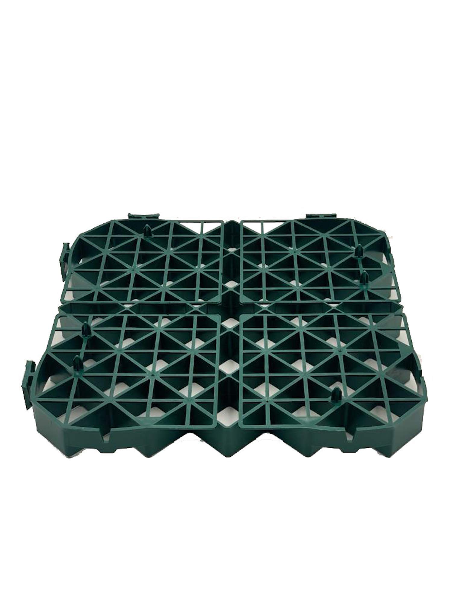 EINSIDE Salvaprato grigliato erboso, Griglia prato HDPE, 7 pezzi (1,1 m²) | Protezione prato carrabile, Resistenza certificata fino a 200 ton/m²