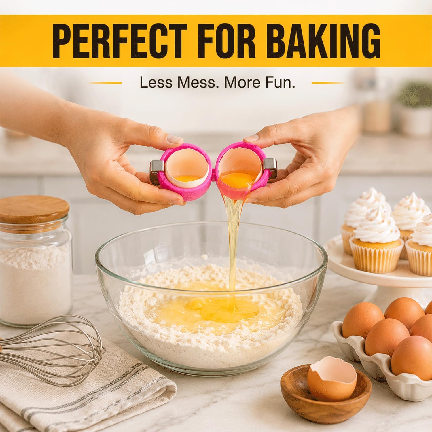 3pcs Stainless Steel Egg Shell Opener and Separator, Egg Cracker Cutter Tool for Hard Boiled Egg Peeler Egg Cube Egg Separator Handheld Home Kitchen easy to use daily