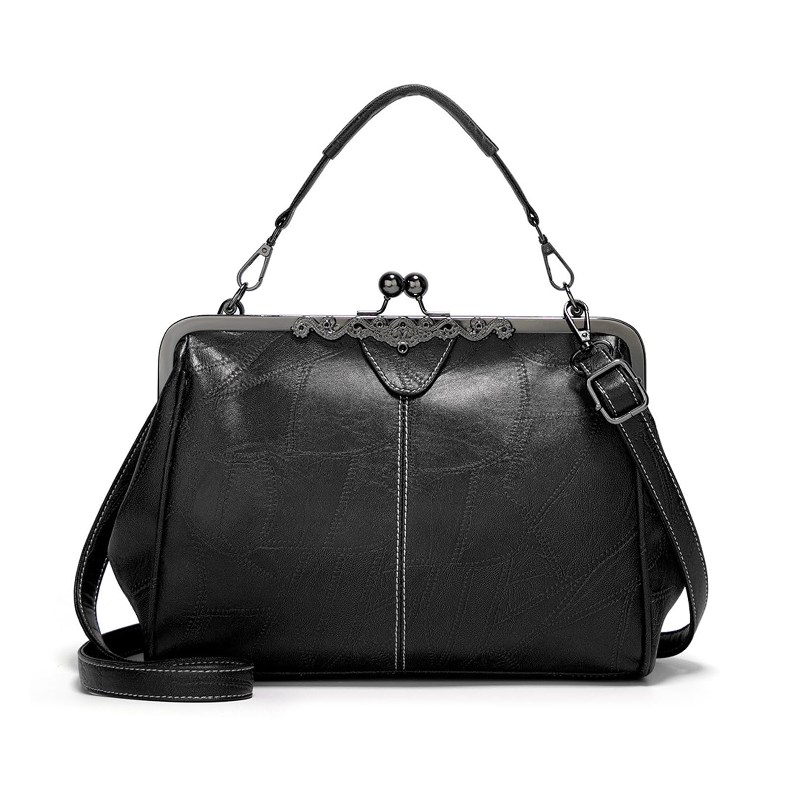 FANDARE Bolsos de Mujer Bandolera PU Cuero Bolsos de Mensajero Conmutar Bolso Hombro Cruzado Gran Capacidad pequeño niña Mano Señora Crossbody Bag para Viaje Trabajo Escuela Compras