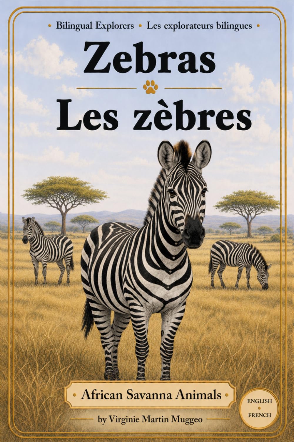 Zebras | Les zèbres: A Bilingual French-English Book for Kids (African Savanna Animals) (Bilingual Explorers: French-English)