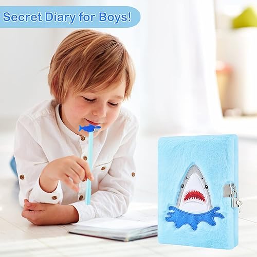 Miniatura 8 de PJDRLLC Diario para niñas con cerradura y llaves, cuaderno de viaje para escribir, lindo diario secreto con bolígrafo multicolor, calcomanías,