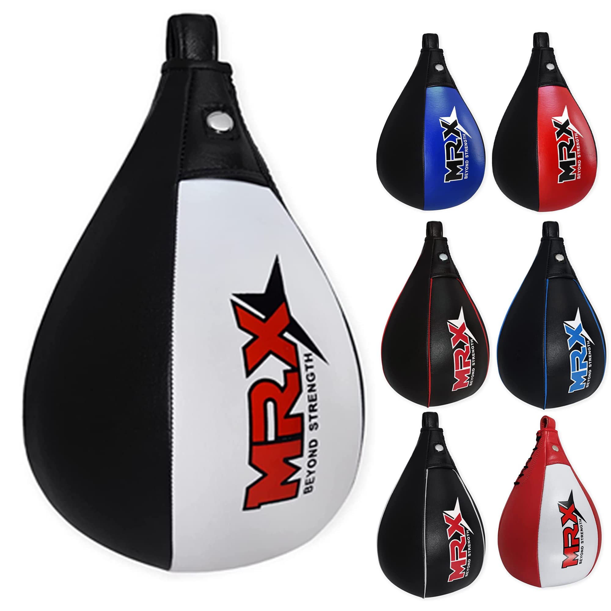 MRX Speed Punching Bags Genuine Leather MMA Training Speed Bag Muay Thai SpeedKills Punching, Dodge Striking Bag for Workout Pro Boxing Bag for Home