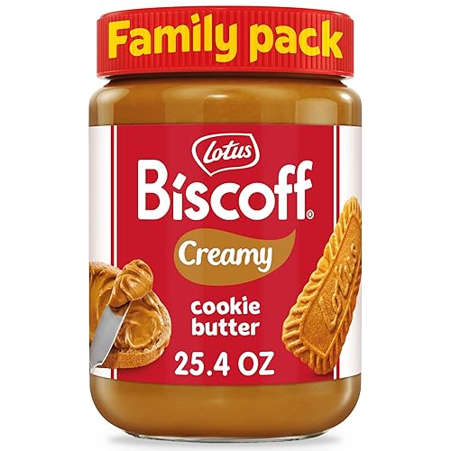 Lotus Biscoff Cookie Butter Spread, Creamy, non GMO + Vegan, 25.4oz - 25.4 Ounce (Pack of 1) - CREAMY