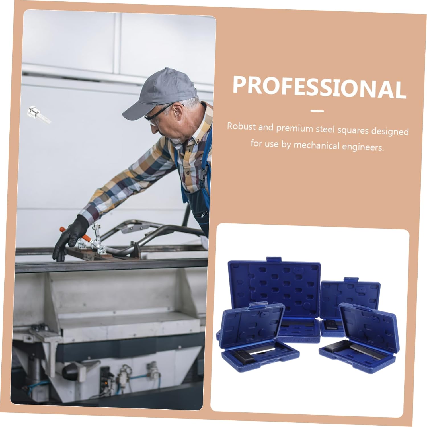 1set Precision Square Woodworking Ruler Shape Machinist Tool for Accurate Measurements Construction for Engineering and Carpentry Projects