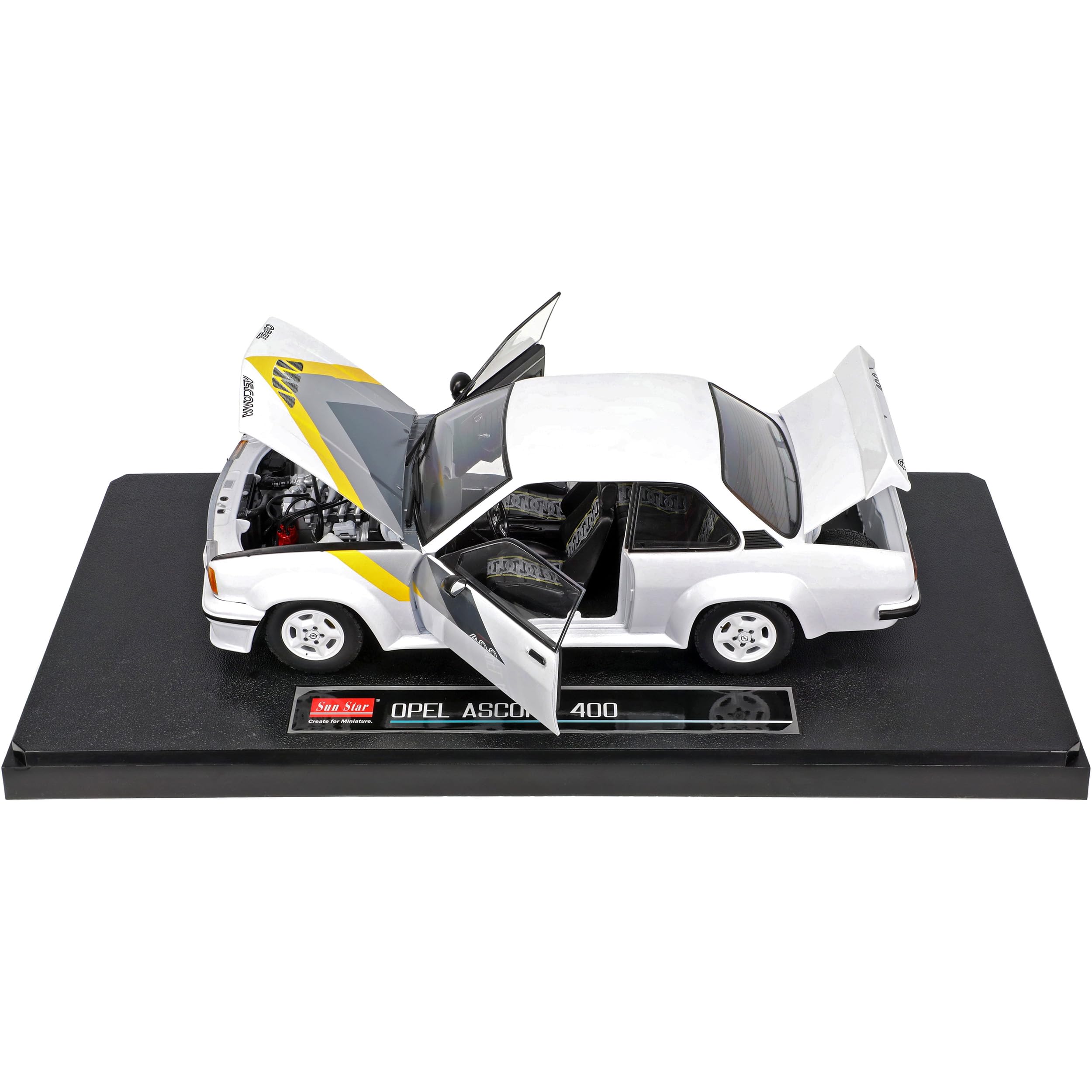 Generisch Opel Ascona B 400 Weiss 1975-1981 1/18 Sun Star Modell Auto